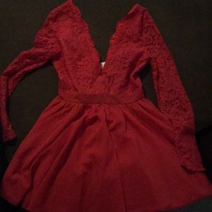 Red homecoming dress
